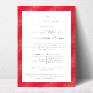 Invitation En Aluminium Entreprise sur mesure Événement d'affaires Soirée