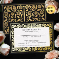 Épée Médiévale Dorée Noire RSVP Mariage Royal
