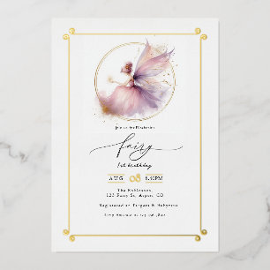 Invitation En Aluminium Fairy Premier 1er anniversaire fête