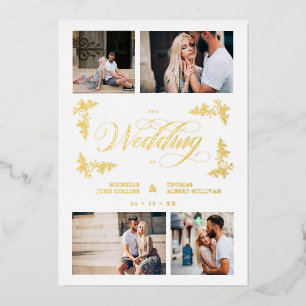 Invitation En Aluminium Fancy Brands Trendy Collage Boda 4 Fotos