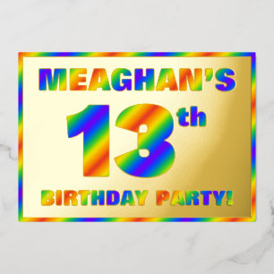 Invitation En Aluminium Fête d'anniversaire des 13 ans — Amusant, Spectre 
