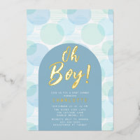 Fête de bébé garçon pois Oh Boy