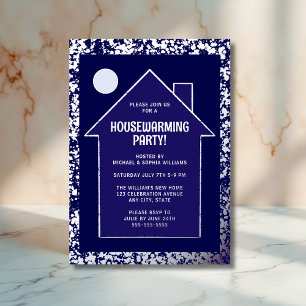 Invitation En Aluminium Fête de la maison moderne New Home