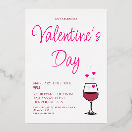 Invitation En Aluminium Fête de la Saint Valentin