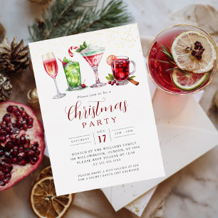 Invitation En Aluminium Fête de Noël qui élève les esprits