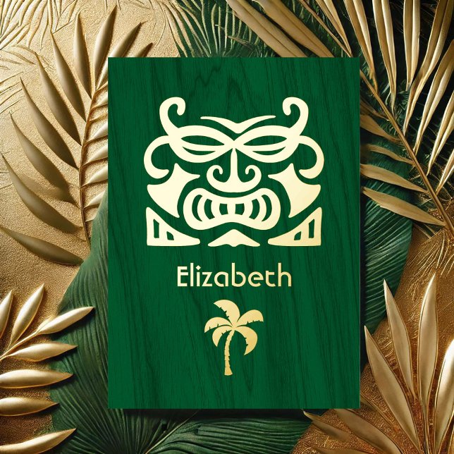 Invitation En Aluminium Fête des mariées tropicale rustique (Rustic Tropical Bridal Shower Foil Invitation)