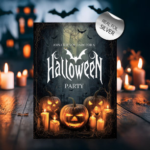 Invitation En Aluminium Fête d'Halloween