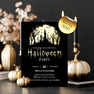 Invitation En Aluminium Fête d'Halloween