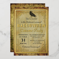 Fête d'Halloween gothique vintage épouvantable en