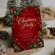 Fête Rouge Doré Papier Aluminium Noël