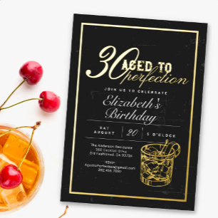Invitation En Aluminium Finition Parfaite Bourbon 30e Anniversaire