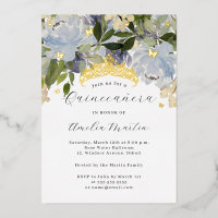 Fleur Brille Papillons Poussiéreux Bleu Quinceaner