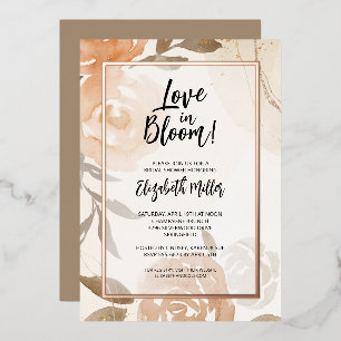 Invitation En Aluminium Fleurs de mariage de Love in Bloom