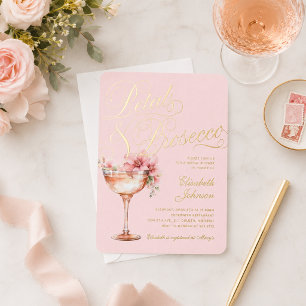 Invitation En Aluminium Fleurs de Pétale Rose Or & Mariage de Fiançailles