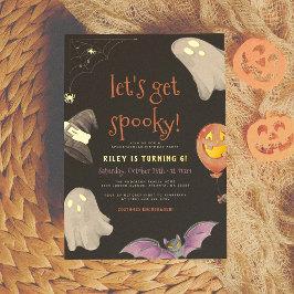 Invitation En Aluminium Foil pressed | Spooky Kids Halloween Birthday