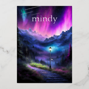 Invitation En Aluminium Forêt enchantée