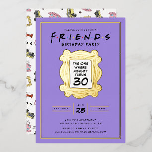 Invitation En Aluminium FRIENDS™   Celui avec le 30e anniversaire
