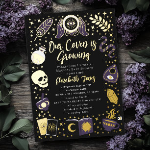 Invitation En Aluminium Futura diseuse de bonne aventure Baby Shower sorci