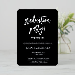 Invitation En Aluminium Generación 2025 invitación de graduación