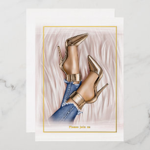 Invitation En Aluminium Glam Chic Fashion Show