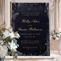 Gold Starry Mariage de nuit