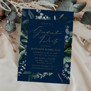 Invitation En Aluminium Grand Jeu de Graduation de la Marine