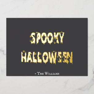 Invitation En Aluminium Halloween effrayant avec des fantômes mignons