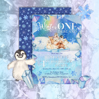 Hiver ONE derland Arctic Animal 1er anniversaire f