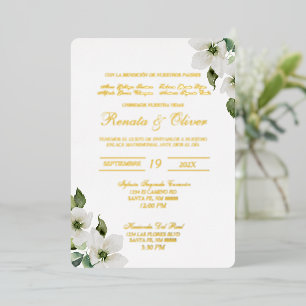 Invitation En Aluminium Invitación de boda