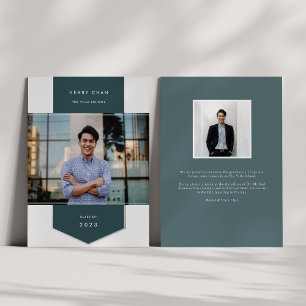 Invitation En Aluminium Jasper Bannière photo de Foil Graduation