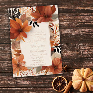 Invitation En Aluminium Joie d'Automne
