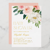 Jolies fleurs aquarelles Fête bébé Jardin