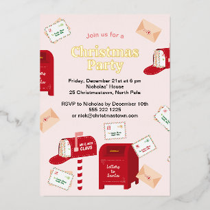 Invitation En Aluminium Joyeux Noël du pôle Nord