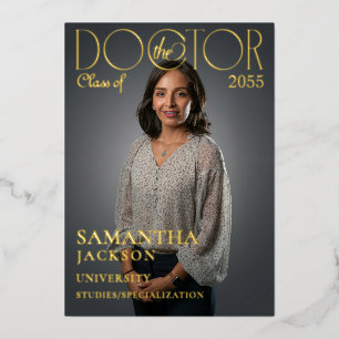 Invitation En Aluminium Le magazine photo Docteur Chic Doctoral