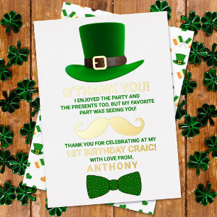 Invitation En Aluminium Leprechaun moderne St. Patrick's Day Anniversaire 