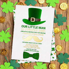 Invitation En Aluminium Leprechaun moderne St. Patrick's Day Anniversaire 
