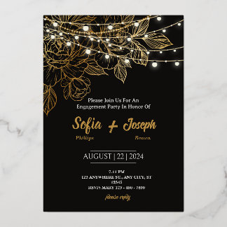 Invitation En Aluminium Libellé de l'invitation | Luxe