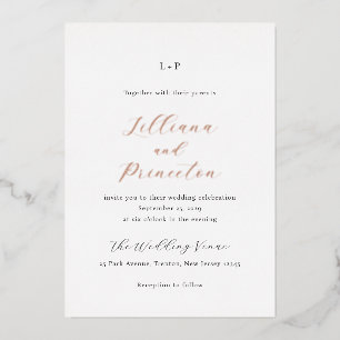 Invitation En Aluminium Lilliana Elegant Mariage moderne