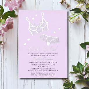 Invitation En Aluminium Lingerie Fête des mariées Panty Bachelorette