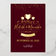 Logo Monogramme de Bourgogne avec colombes mariage