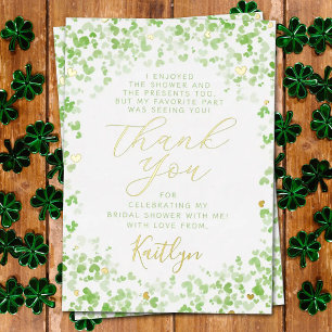 Invitation En Aluminium Lucky In Love St. Patrick's Day Fête des mariées R
