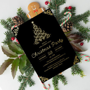 Invitation En Aluminium Lumière scintillante de lampe Photo moderne Noël F
