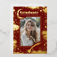 Lune céleste et étoiles Diplômé en photo