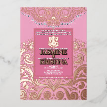 LuxGlitter roseOr Ganesha Mariage hindou Gnesha