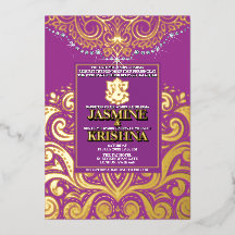 LuxGlitter violet or Ganesha Mariage hindou