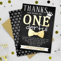 M. ONEderful 1er anniversaire Merci réel
