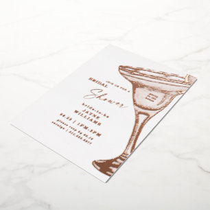 Invitation En Aluminium Margarita Fête des mariées Rose or