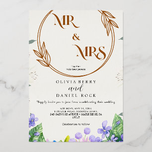 Invitation En Aluminium Mariage blanc haut de gamme