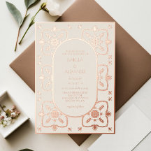 Mariage Carrelage Méditerranéen Or Rose Luxe