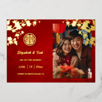 Mariage Chinois Double Bonheur Fleur de Cerisier